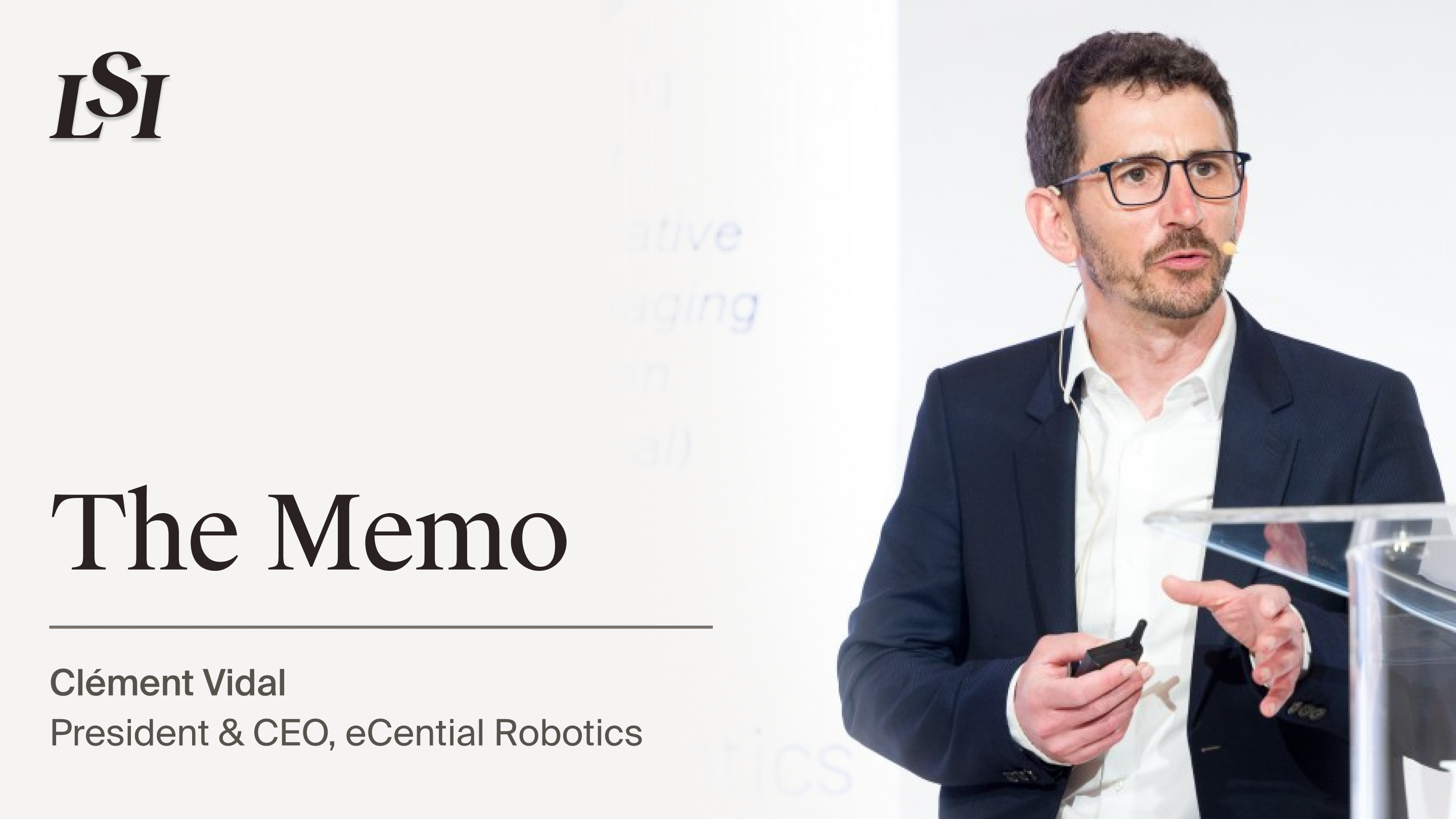 Clément Vidal, President and CEO of eCential Robotics