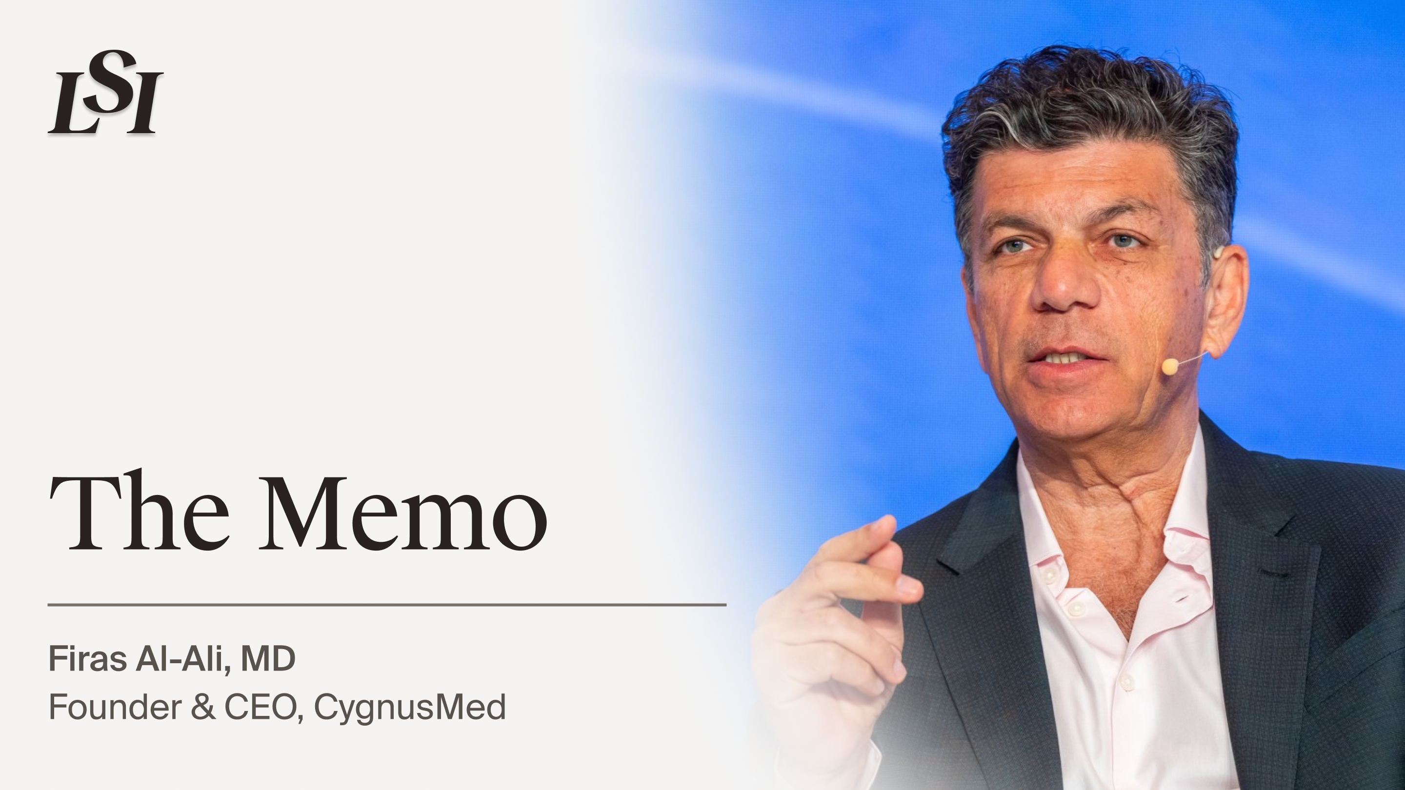 Firas Al-Ali, MD, Founder & CEO of CygnusMed