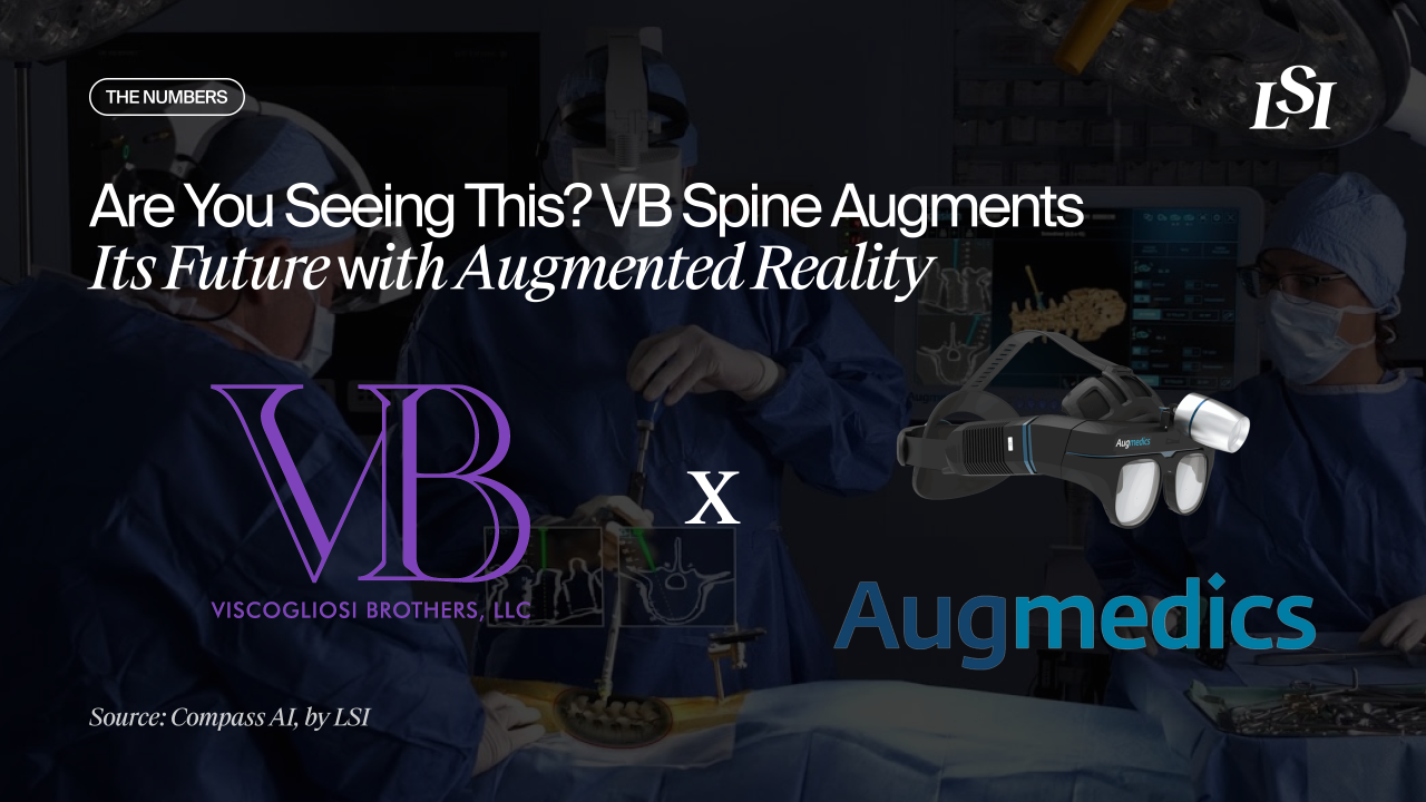 VB spine’s augmented reality bet in the spine market, with plans to acquire exclusive rights to the xvision Spine System® from Augmedics