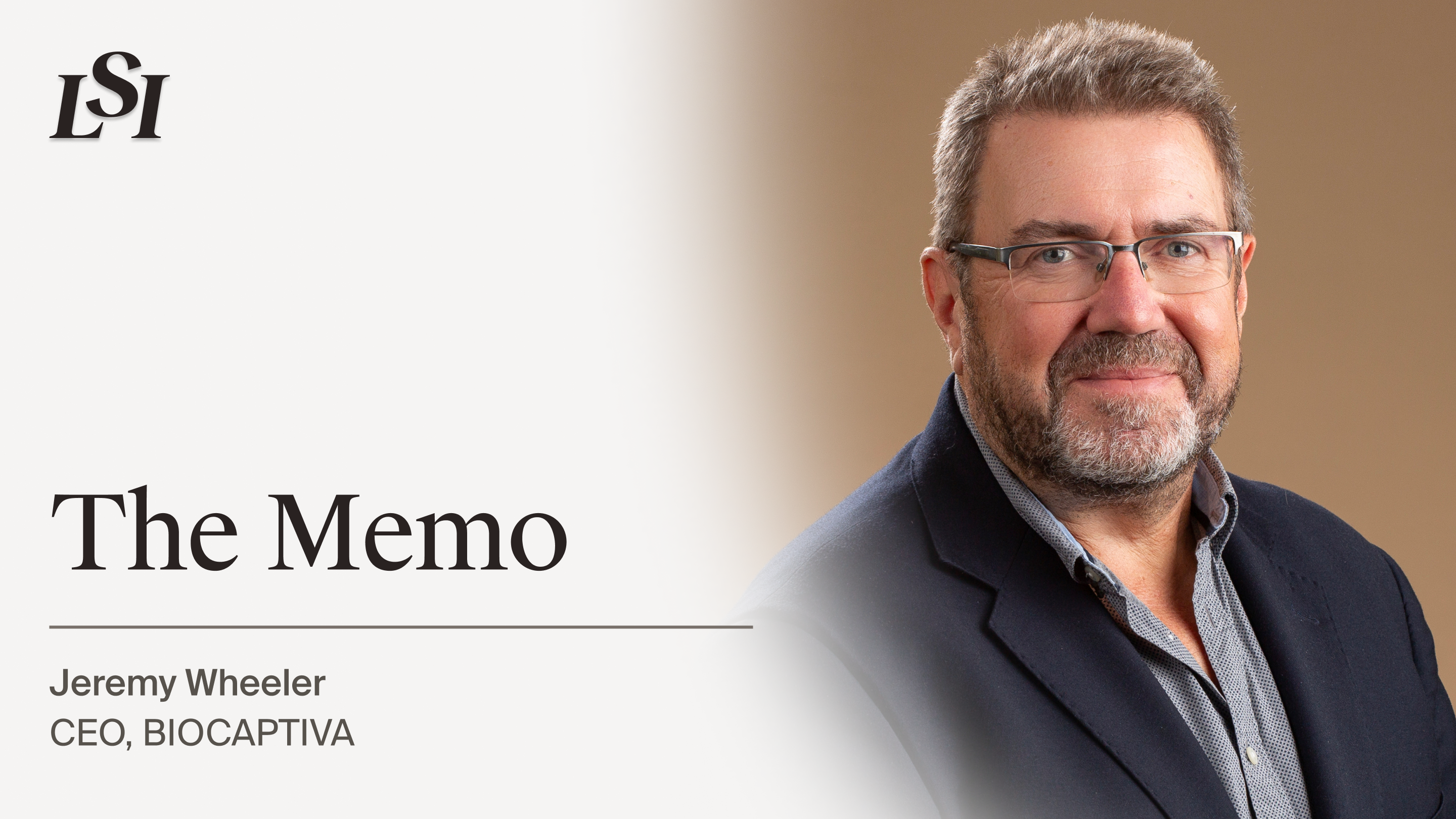 Jeremy Wheeler, CEO of BIOCAPTIVA