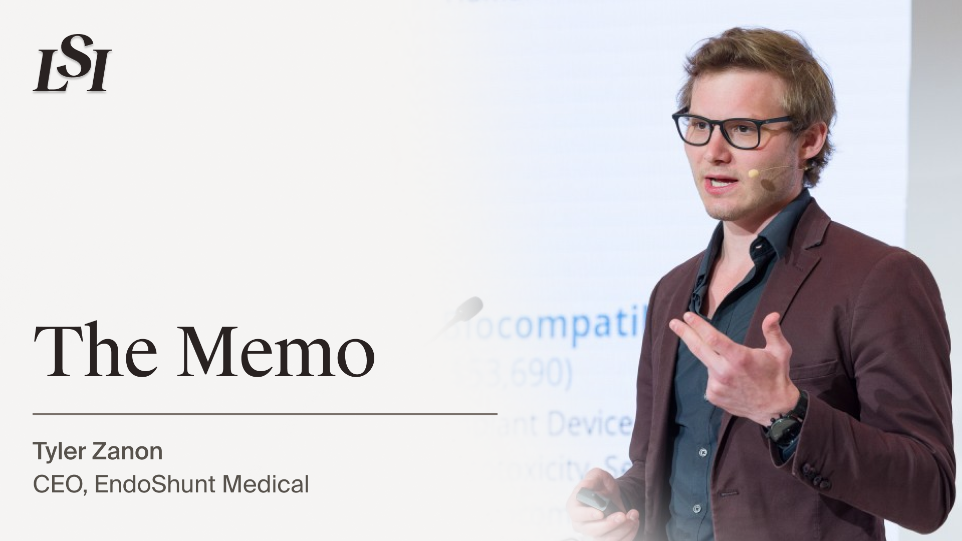 Tyler Zanon, CEO of EndoShunt Medical
