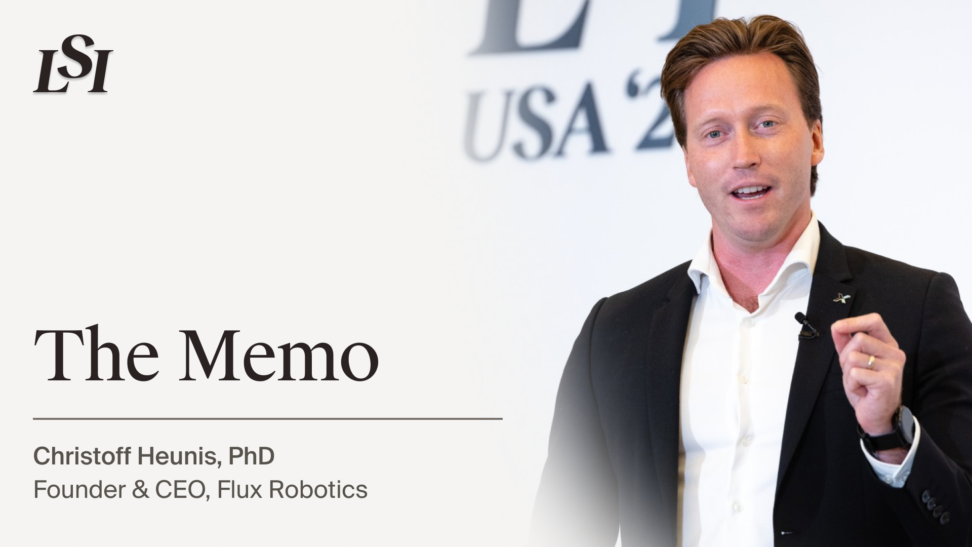 Christoff Heunis, PhD, Founder and CEO of Flux Robotics