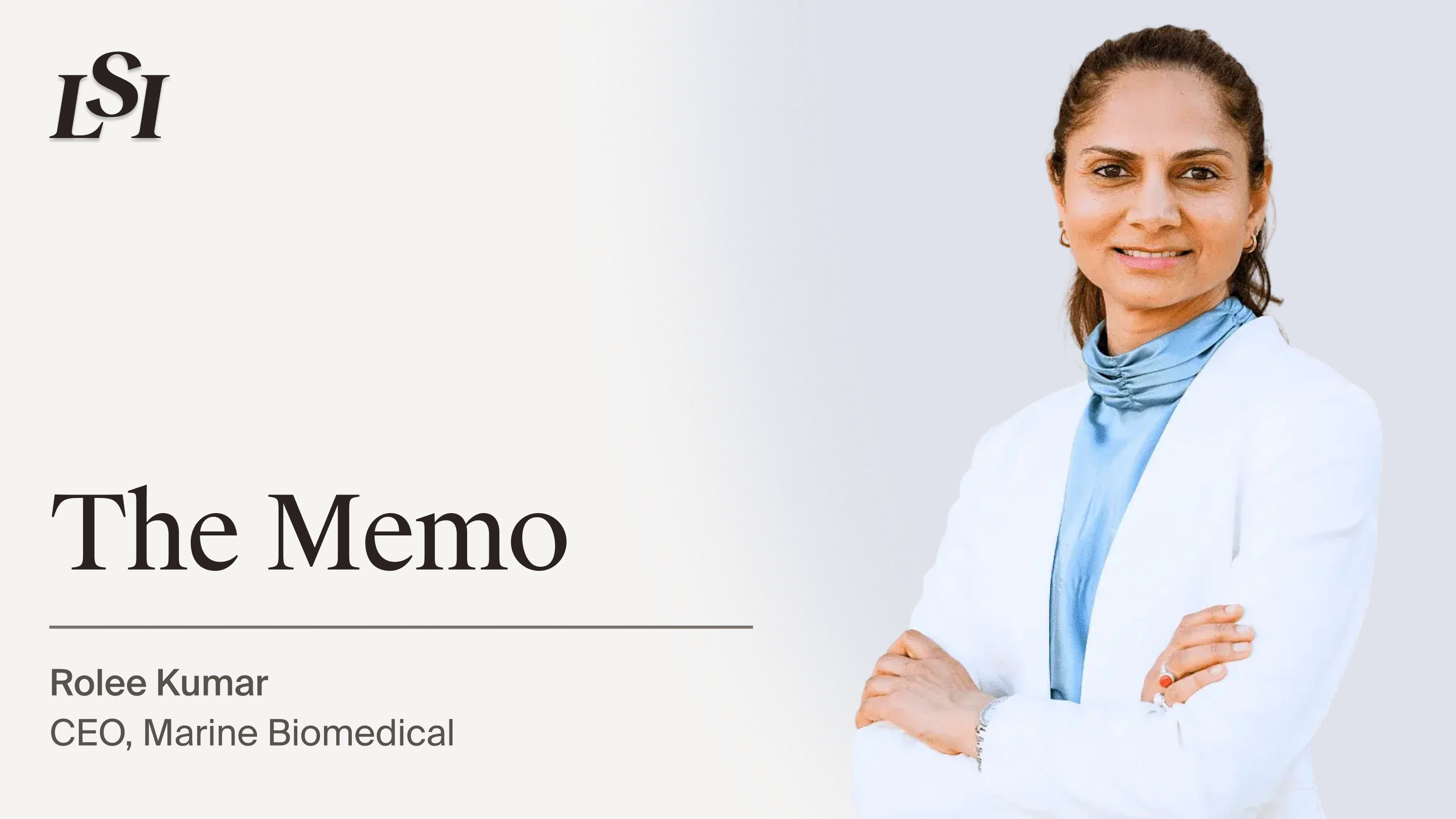 Rolee Kumar, CEO of Marine Biomedical