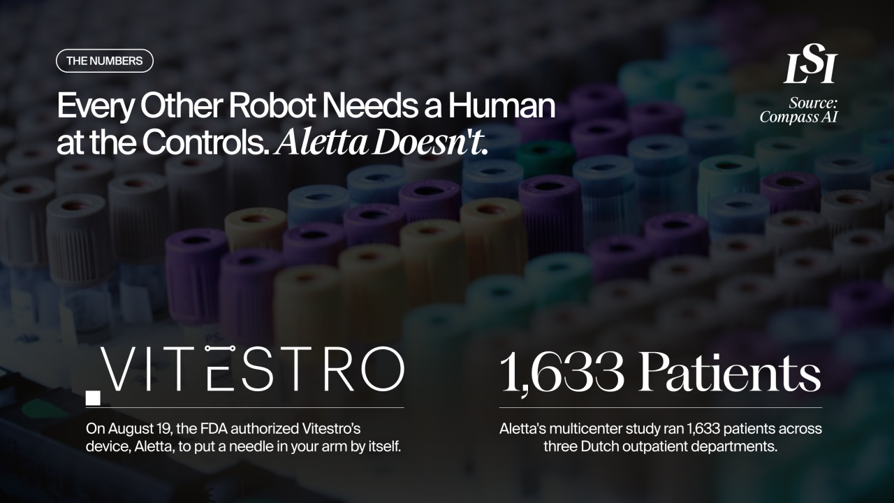 FDA authorization of Vitestro’s Aletta Autonomous Robotic Phlebotomy Device