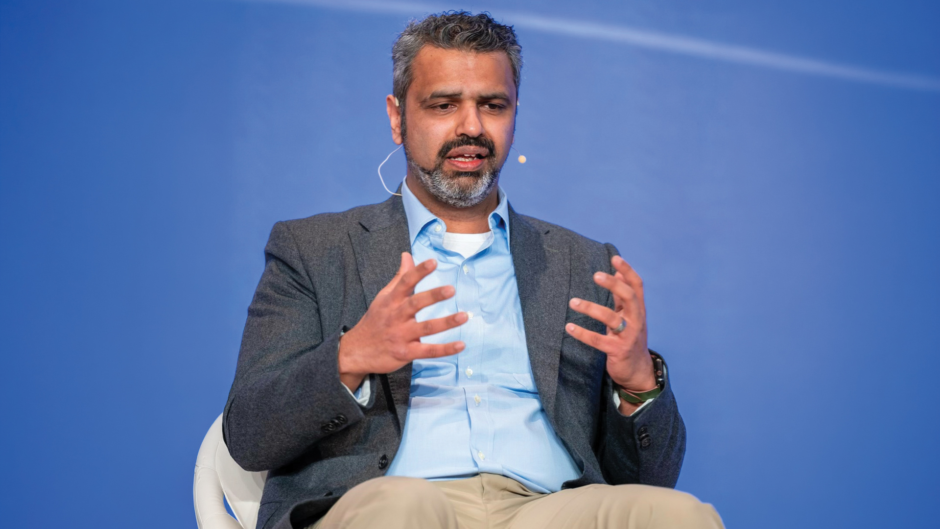 Ramji Iyer, Founder and CEO of Laplace Interventional on stage at LSI USA 2025